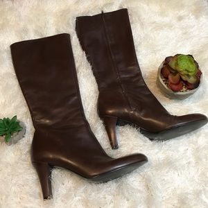 Gianni Bini brown leather boots